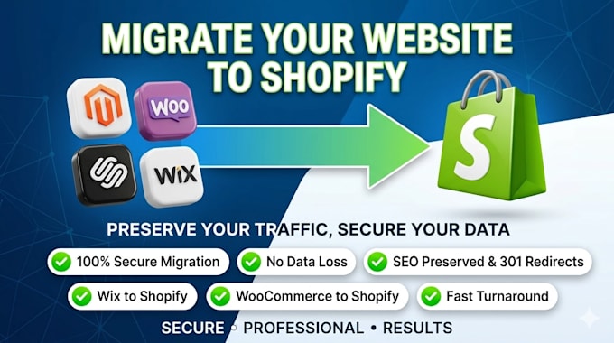 professionally migrate your store to shopify with SEO preservation