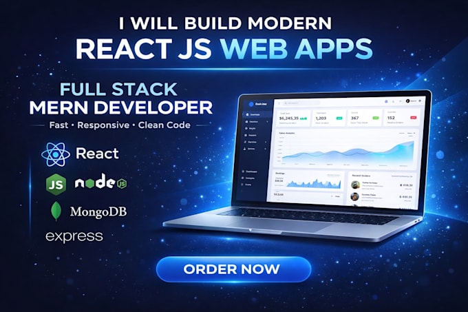 create a modern website using react and nodejs