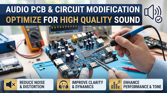 modify and optimize your audio pcb and circuit for high quality sound