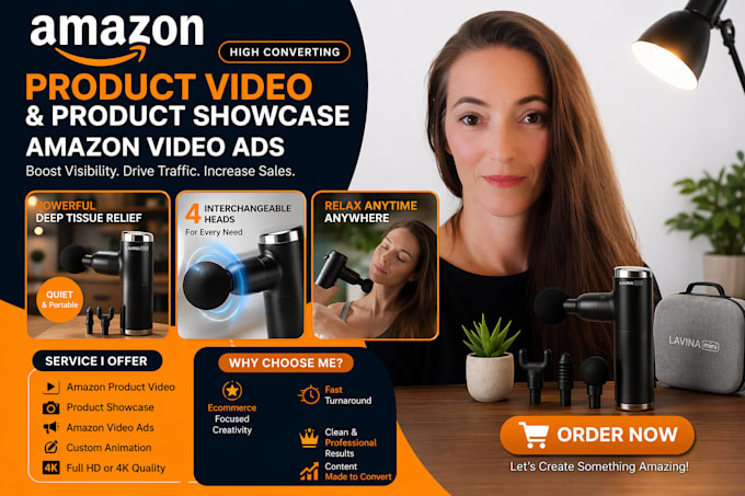 create amazon product video, amazon product showcase and amazon video ads
