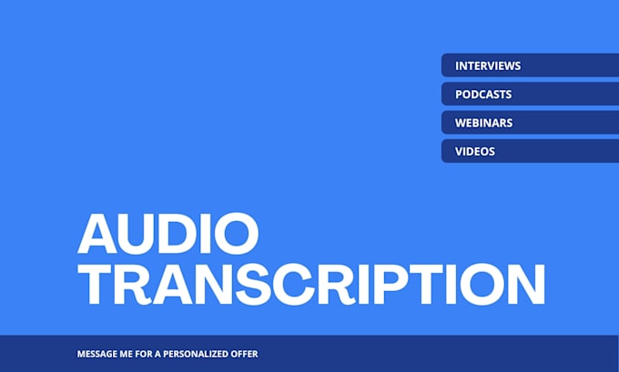 transcribe your audio files