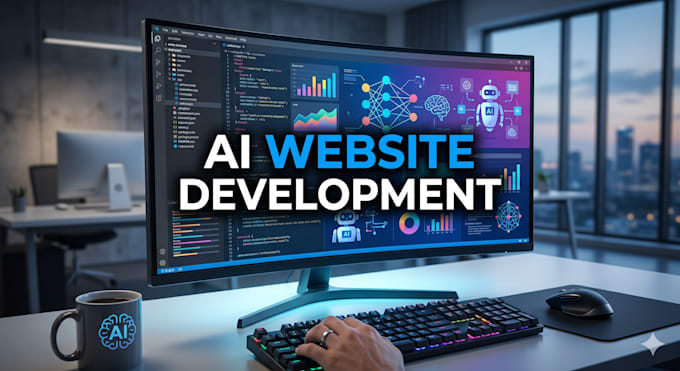 do ai software development, full stack website backend, front end develop