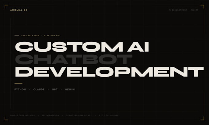 build a custom ai chatbot or automation script using python