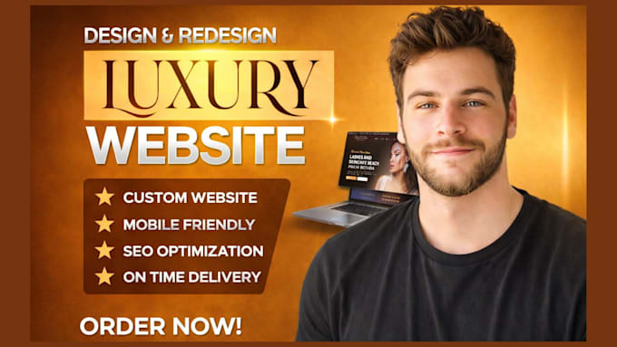 build, design a luxury wordpress website and website development