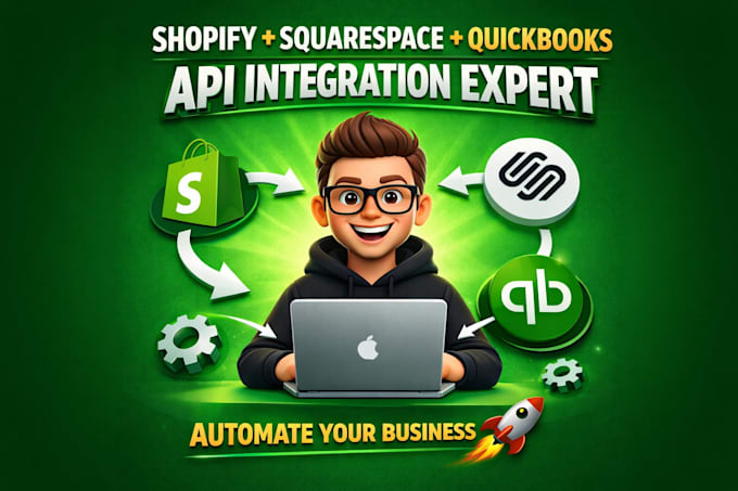do shopify, squarespace quickbooks API app integration for your business