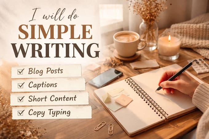 write simple blog content