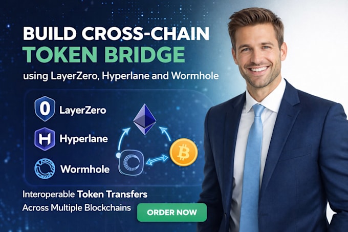 build cross chain token bridge using layerzero, hyperlane and wormhole