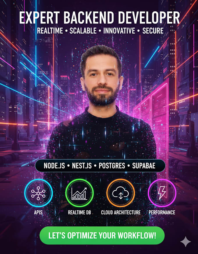 build scalable backend API using nodejs supabase postgresql
