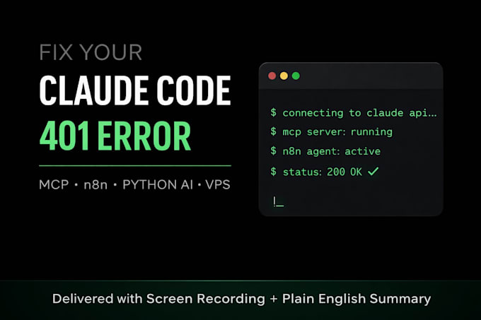 Arreglar error 401 en claude code openclaw en el servidor mcp, n8n ...