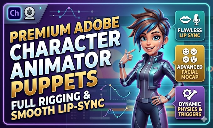 create stunning 2d cartoon animation videos with puppet rigging in adobe animate