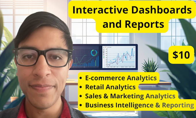 create interactive dashboards that reveal key insights excel, csv, json, sql