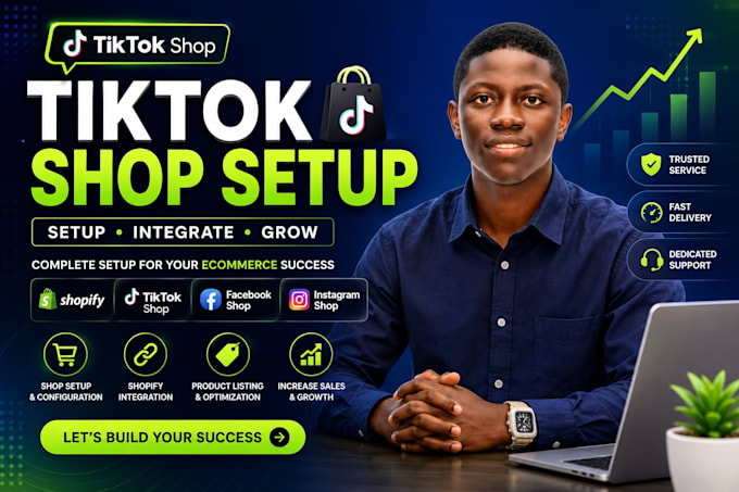 setup tiktok shop, facebook shop, instagram shop for shopify dropshipping store