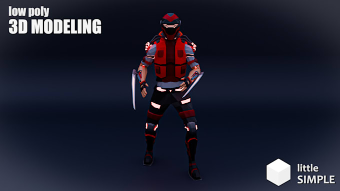 create a low poly 3d character for your game