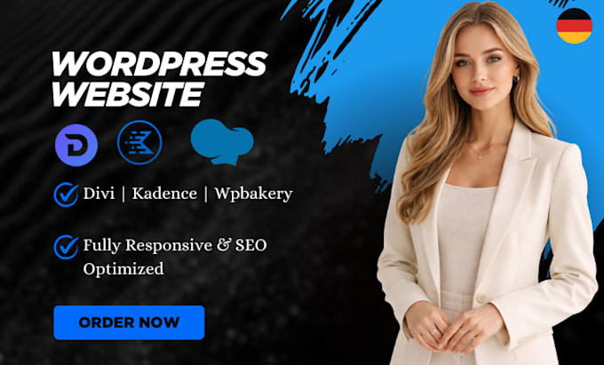 design a high converting wordpress website using divi kadence or wp bakery