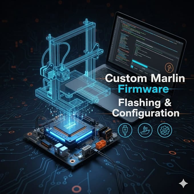 compile, configure, flash marlin firmware with your custom features