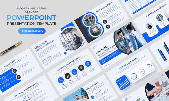 design custom PPT slide, sales deck and branded presentation