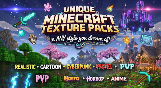 create a custom minecraft resource pack with unique textures
