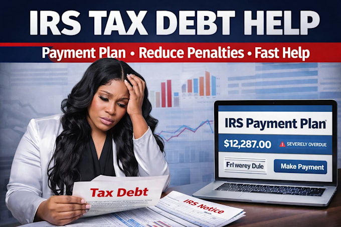 set up irs payment plan and resolve tax debt