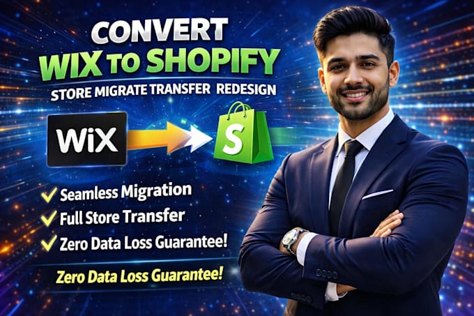 convert wix to shopify store migrate transfer redesign