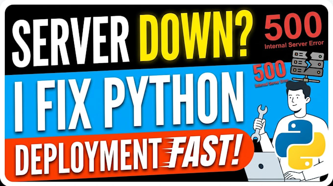 fix python app deployment errors on vps urgently