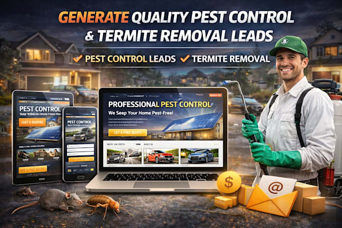 generate quality pest control, termite removal leads, pest control leads