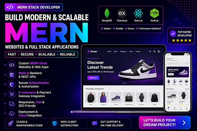 build secure full stack mern applications with backend apis