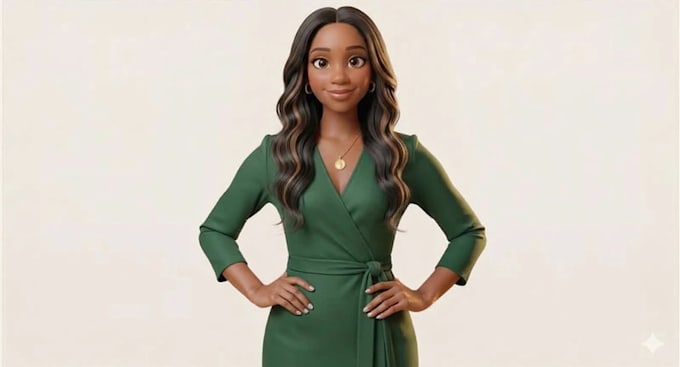 create a lip sync talking 3d pixar style character animation