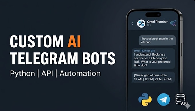 build a custom ai powered telegram bot with python