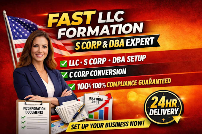 form c corp, s corp, dba and llc conversion professionally