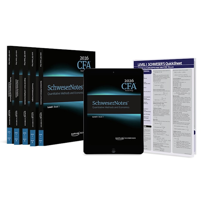 share 2026 schweser notes level 1 with qsheet26 and qbank25
