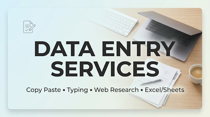 data entry, web research and copy paste tasks