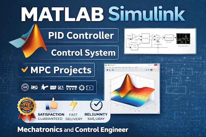 do matlab simulink, control system, mpc and pid controller