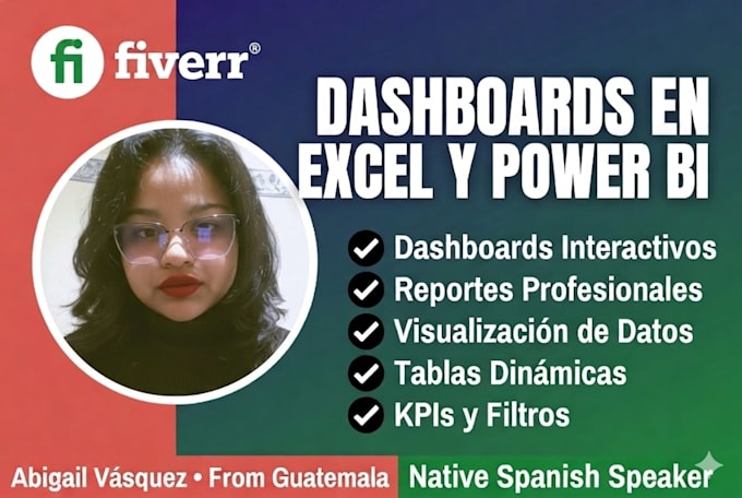 Dashboards en excel y power bi claros y fáciles de entender