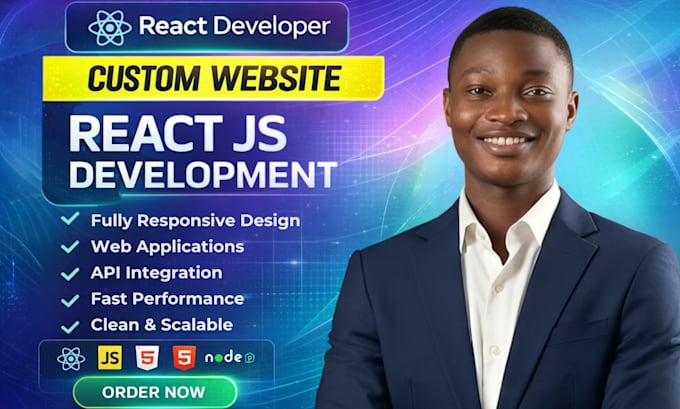 be front end developer using react js next js website development