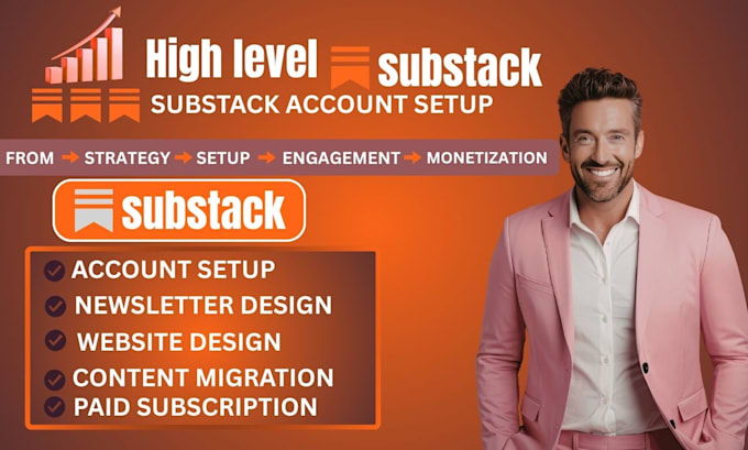 set up substack account substack newsletter template design substack promotion