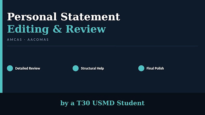 edit your med school personal statement