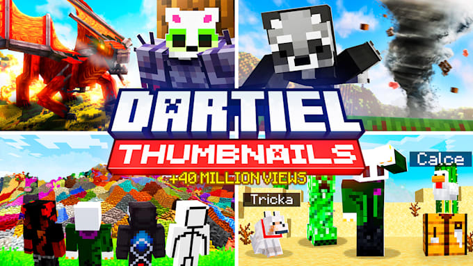 make professional minecraft thumbnails for your channel
