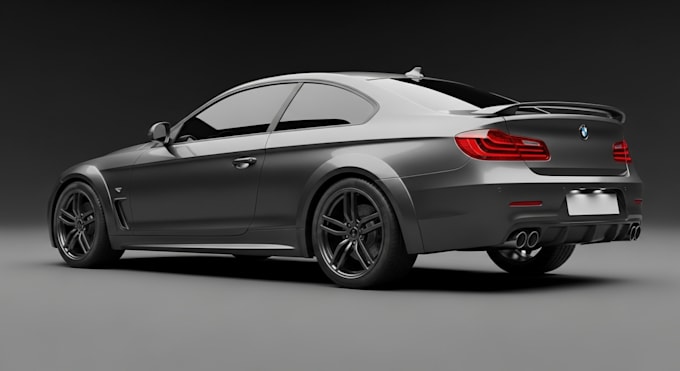 create realistic 3d car model and animation for rendering and game