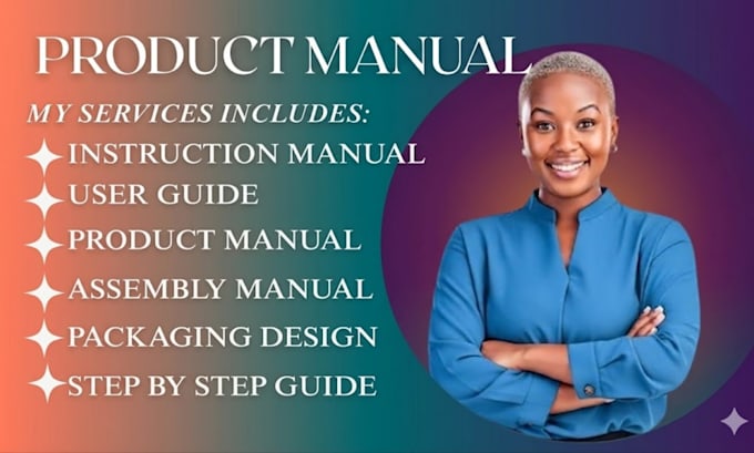 design a professional instruction manual, user guide and assembly instructions