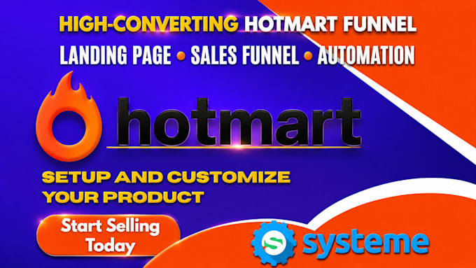 create mockups and hotmart pages to boost your digital sales, systeme io setup