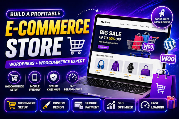 build simple woocommerce store or wordpress woocommerce shop