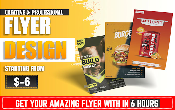 create attractive flyer design for your brand or event