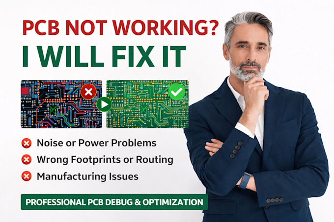 fix, debug, and improve your existing pcb design