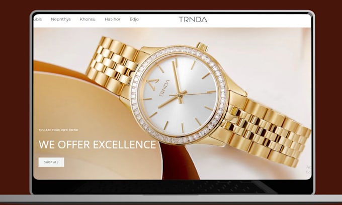 create luxury watch shopify store one product watch website