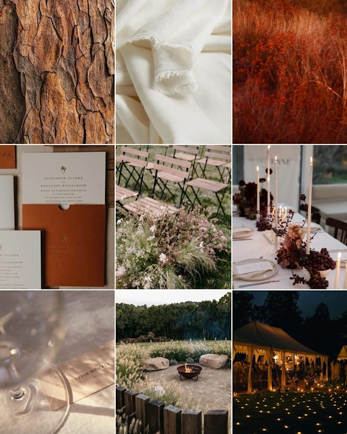 design an artful moodboard for your wedding