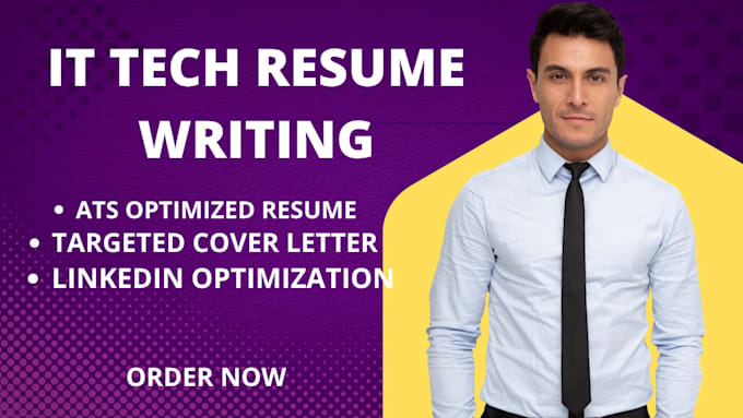 write ats optimized resume CV for tech, IT and engineering jobs