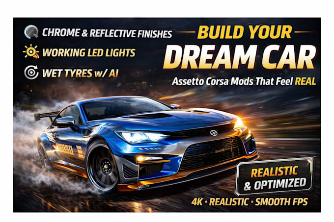 do conversion on any 3d car model into assetto corsa