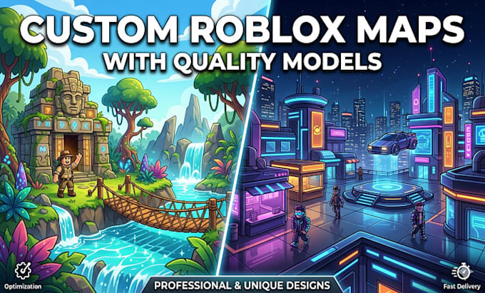 build professional 3d custom roblox maps with quality models