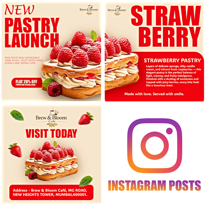 create instagram post for your brand