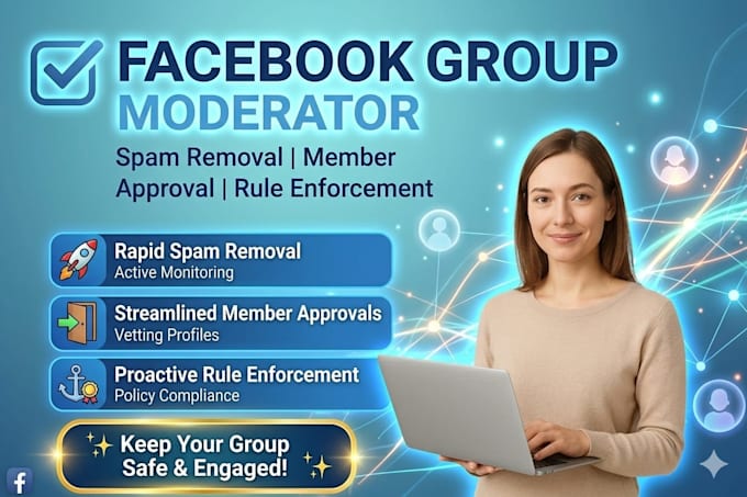 be your expert facebook group moderator or admin